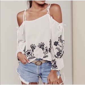 NWT For Love & Lemons Anna Maria blouse